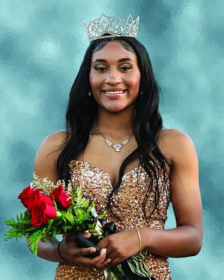 Ashia Jordan was crowned Hugo Football Homecoming Queen last Friday night during Homecoming Coronation. More can be found on today’s Sports, pages 1B &amp; 2B. Hugo News Photo / Bobby Hamill