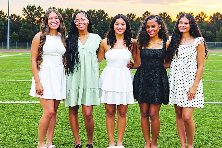 Ladies competing for Hugo High School Homecoming Queen include: Kinsley Johnson, A’Nariyah Cash, Jennifer Chavez, Jalyn Johnson and Jayda Kain.