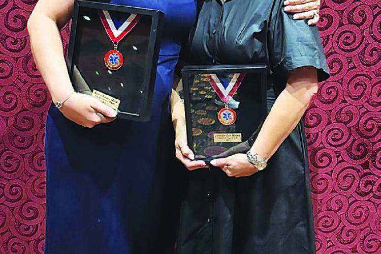 Choctaw County EMS celebrates 2026 Star Life Recipients Arron Mack, Jennifer Moore