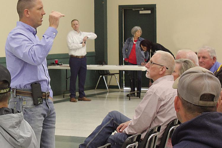 Second District Congressman Josh Brecheen addressed a number of topics last week during Wednesday’s town hall meeting in Hugo, including fiscal responsibility and federal aid programs like Medicaid and SNAP. Lively discussion was held by members of the audience who brought up their concerns and worries.