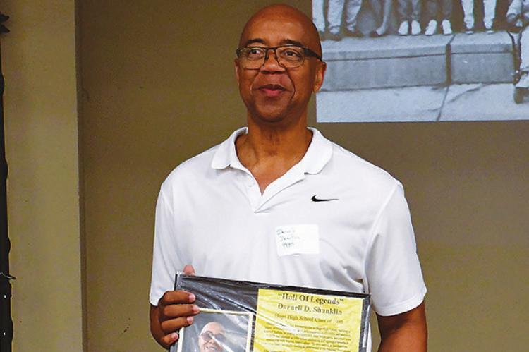 Three inducted into Hugo’s Halls of Legends during recent homecoming events