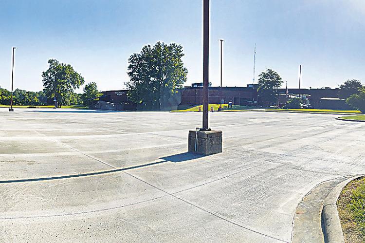 recently completed a major exterior project that involved the concrete paving of the facility’s entire southwest parking lot. The project was completed with available hospital funds at approximately $273,000. In their regular monthly board meeting Wednesday, one of the board’s action items included advertising for bids for where best to place the facility’s surplus funds... a very good indicator of the facility’s present growth and management. Hugo News Photo / Stan Stamper