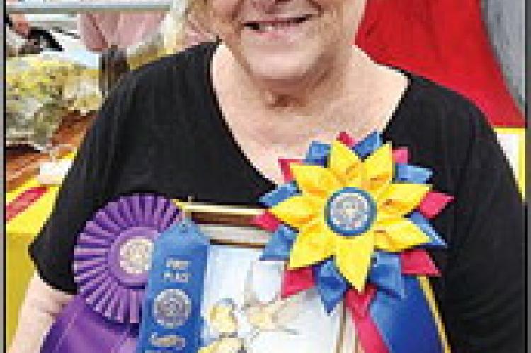 Joanne Cooper, of Sawyer, won Best of Show, Grand Champion, and First place for her oil painting entered in the Choctaw County Free Fair.