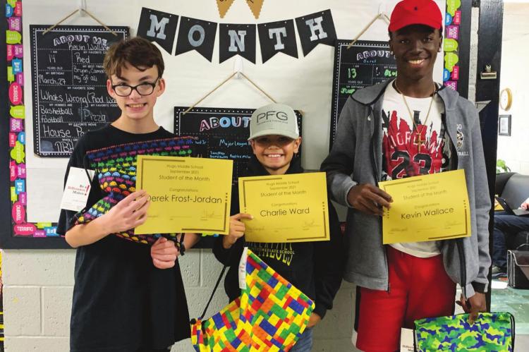 Hugo Middle School names Students of the Month