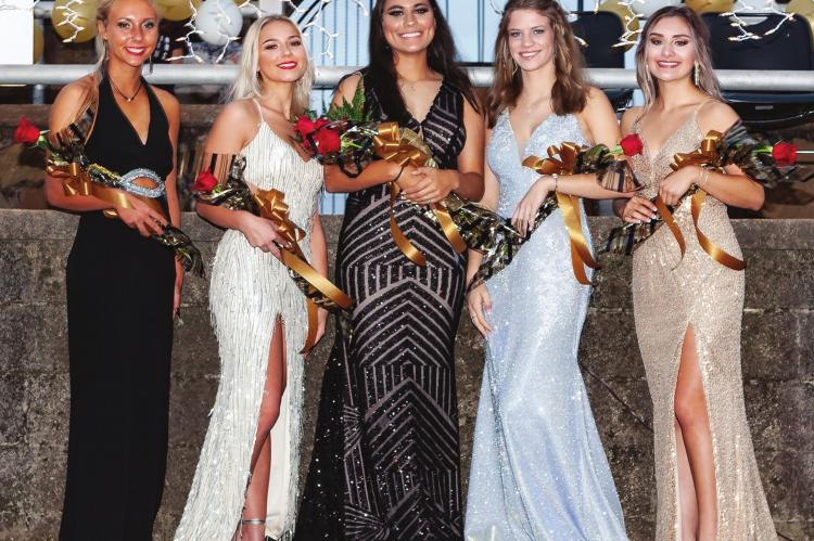 Hugo 2020 Homecoming Queen and her Court...