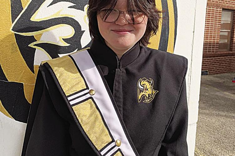 The Hugo Herd of Thunder Band Student of the Week is Brylee Sam. She is an eighth grader at Hugo Middle School. She plays the Euphonium and has been a member of the Herd of Thunder for three years. What Brylee likes most about band is that she gets to learn how to play music. Brylee is a library aide at HMS and also a drama student. Her hobbies are playing piano and babysitting.