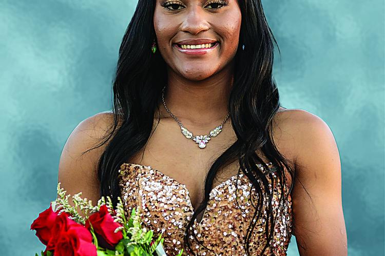 Ashia Jordan was crowned Hugo Football Homecoming Queen last Friday night during Homecoming Coronation. More can be found on today’s Sports, pages 1B &amp; 2B. Hugo News Photo / Bobby Hamill