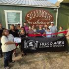 The Hugo Area Chamber of Commerce, along with city officials, recently welcomed Shannon’s Catering with a ribbon cutting ceremony. Shannon’s is located at 1004 W. Jackson St. in Hugo, and offers daily specials. Hours are from 7 a.m. to 5 p.m. Monday through Friday.
